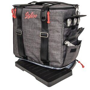 Igloo MaxCold‎ Party To Go Insulated Cooler Bag with Table and Tool Set Gray